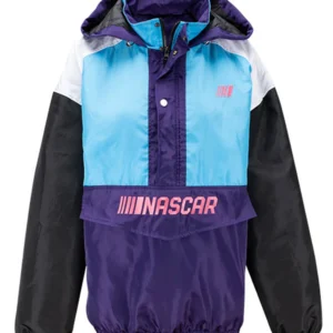 NASCAR Retro Ladies Windbreaker Hooded Jacket