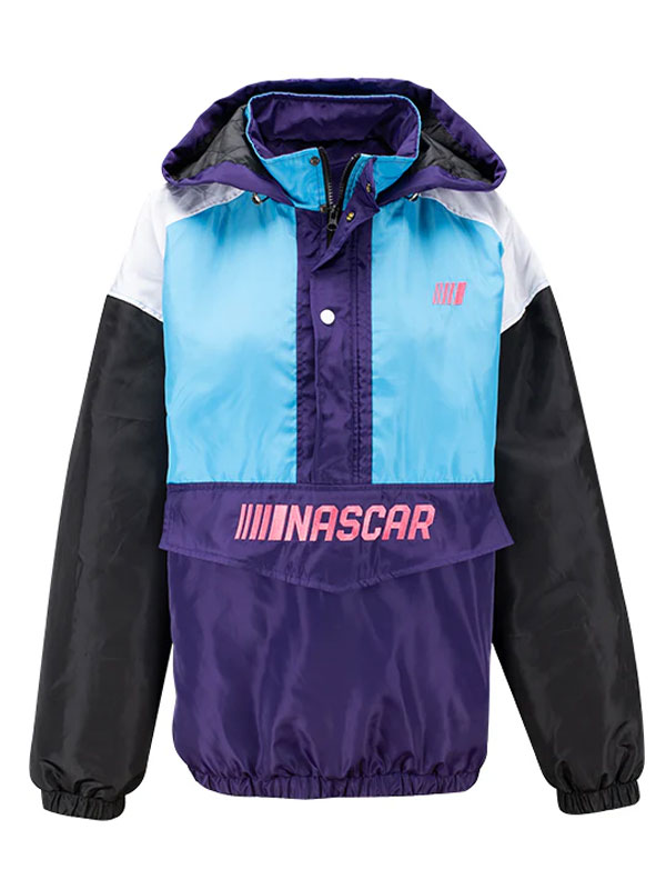 NASCAR Retro Ladies Windbreaker Hooded Jacket