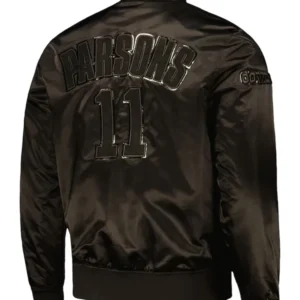 NFL Dallas Cowboys Micah Parsons Black Varsity Jacket