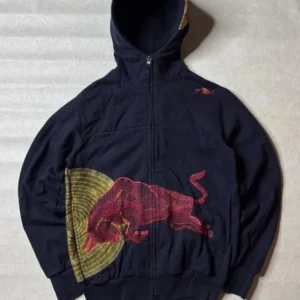 Navy Vintage Red Bull Big Logo Racing Hoodie