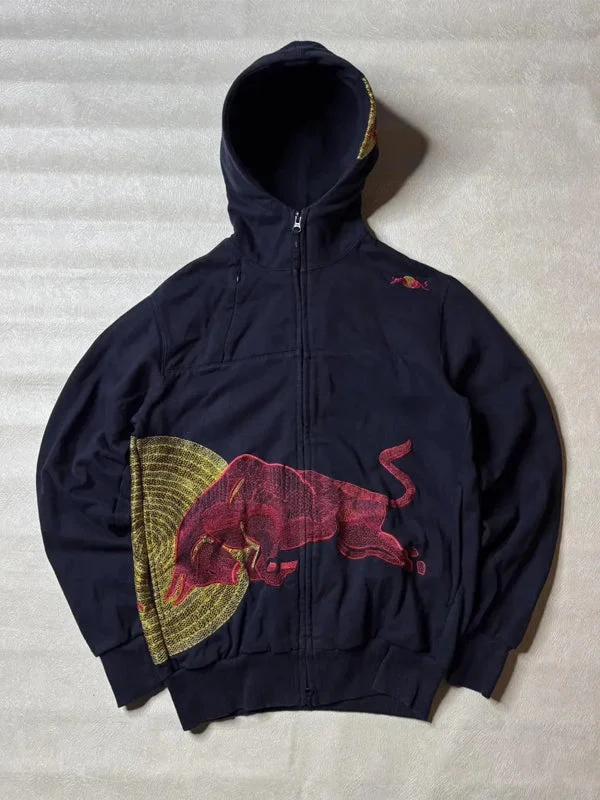 Navy Vintage Red Bull Big Logo Racing Hoodie