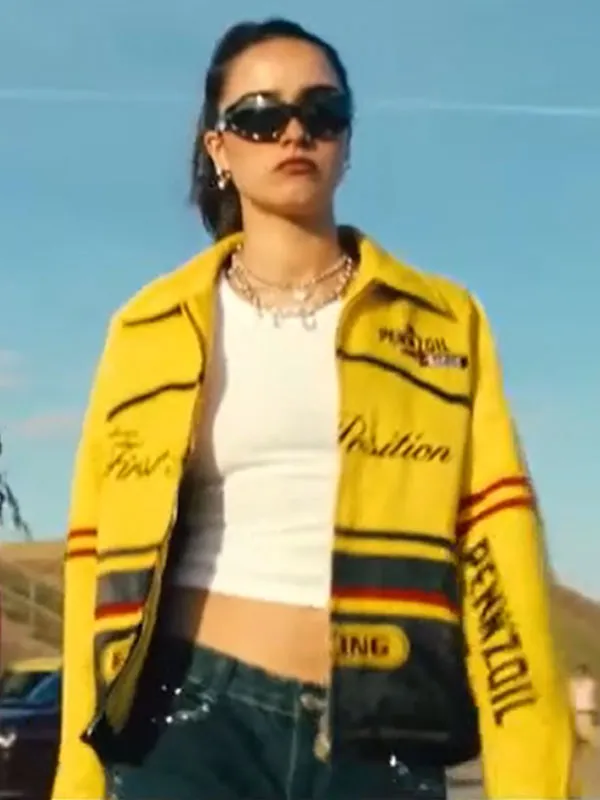 Your Fault London Asha Banks Yellow Pennzoil Racing Jacket - Image 3