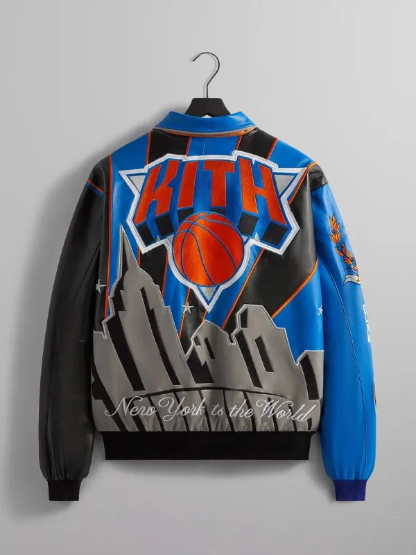 New York Knicks X Kith Unisex Leather Jacket