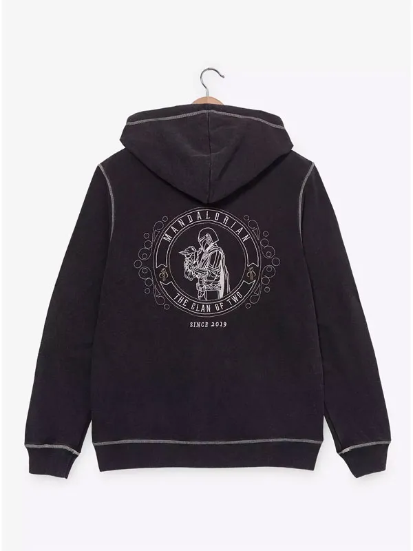 Star Wars: The Mandalorian and Grogu Black Hooded Jacket