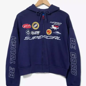 Supergirl Blue Cropped Jacket