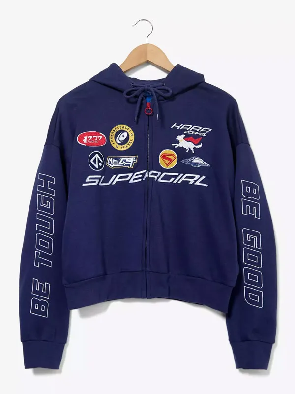 Supergirl Blue Cropped Jacket