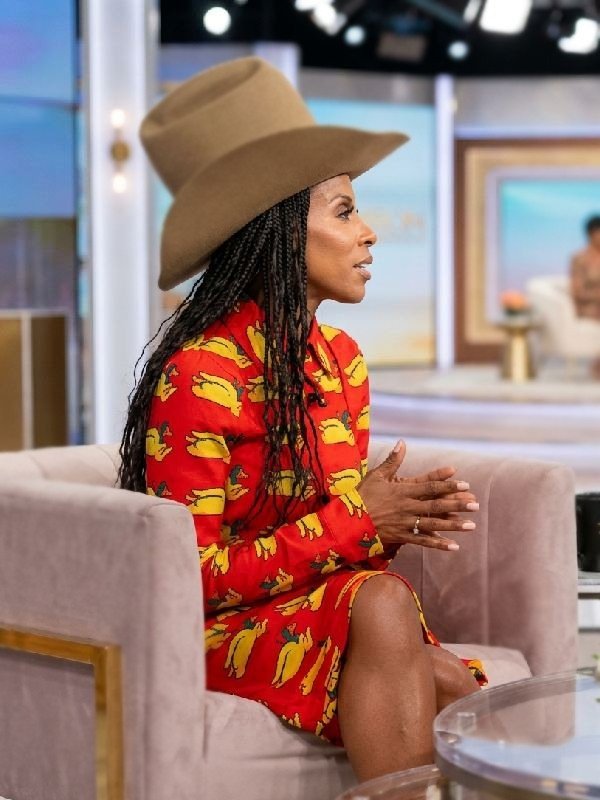 Tamron Hall Show June Ambrose Duck Print Shirt