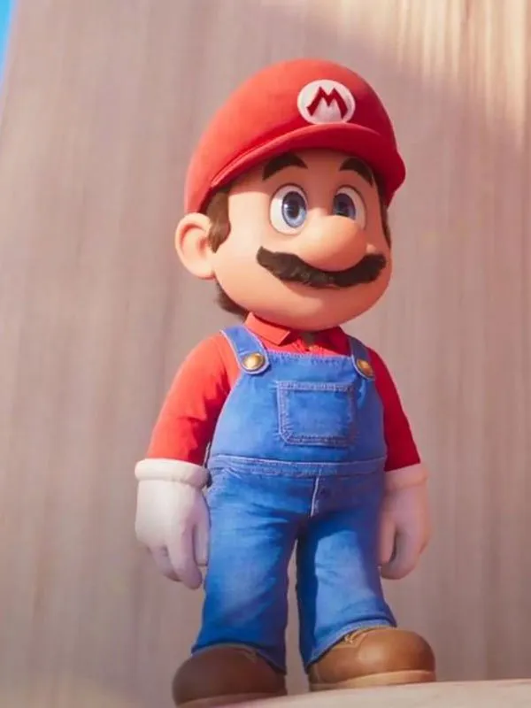 The Super Mario Bros. Movie 2023 Mario Blue Denim Jumpsuit