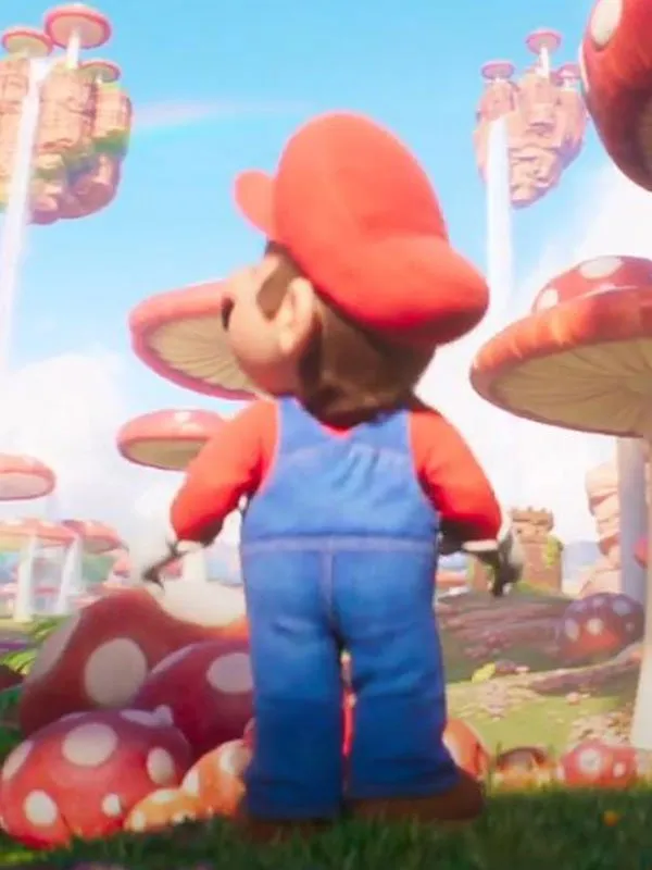 The Super Mario Bros. Movie 2023 Mario Blue Denim Jumpsuit - Image 2