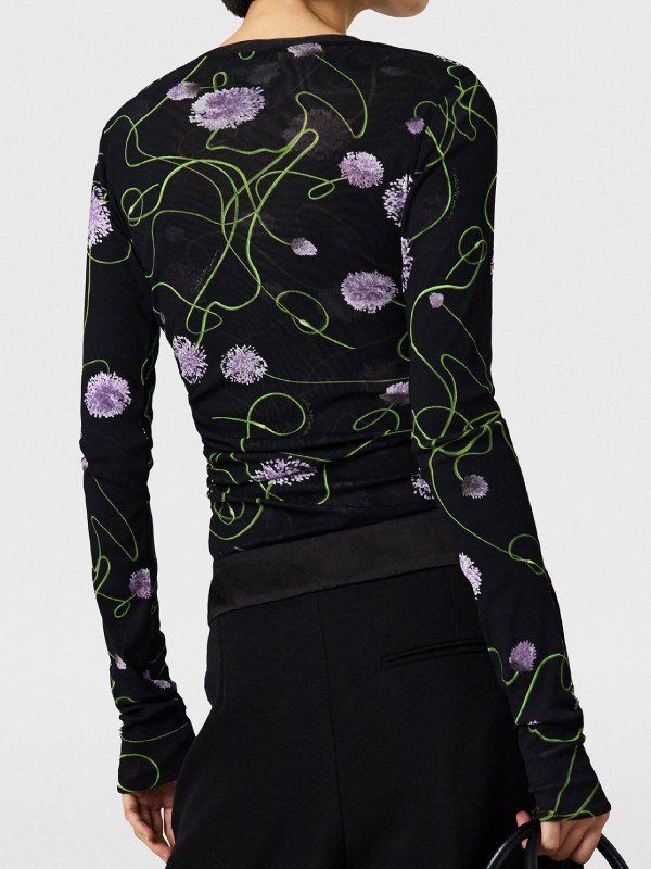 Today Savannah Guthrie Black Floral Top - Image 3