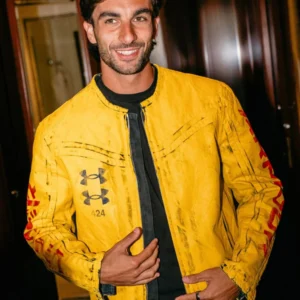 Under Armour x 424 Ferran Torres Distressed Leather Jacket