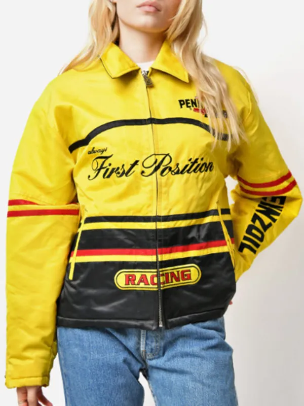 Your Fault London Asha Banks Yellow Pennzoil Racing Jacket