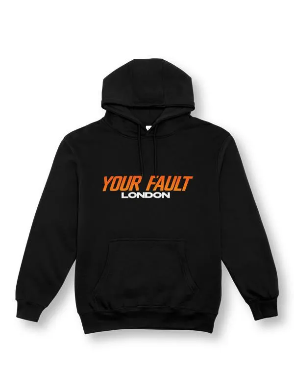 Your Fault London Black Pullover Hoodie