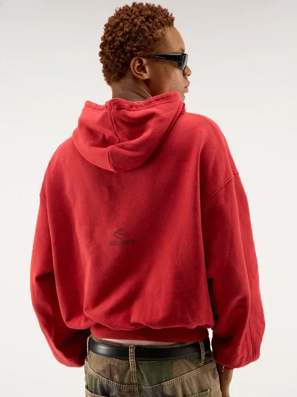 Scuffers Raw Red Hoodie - Image 3