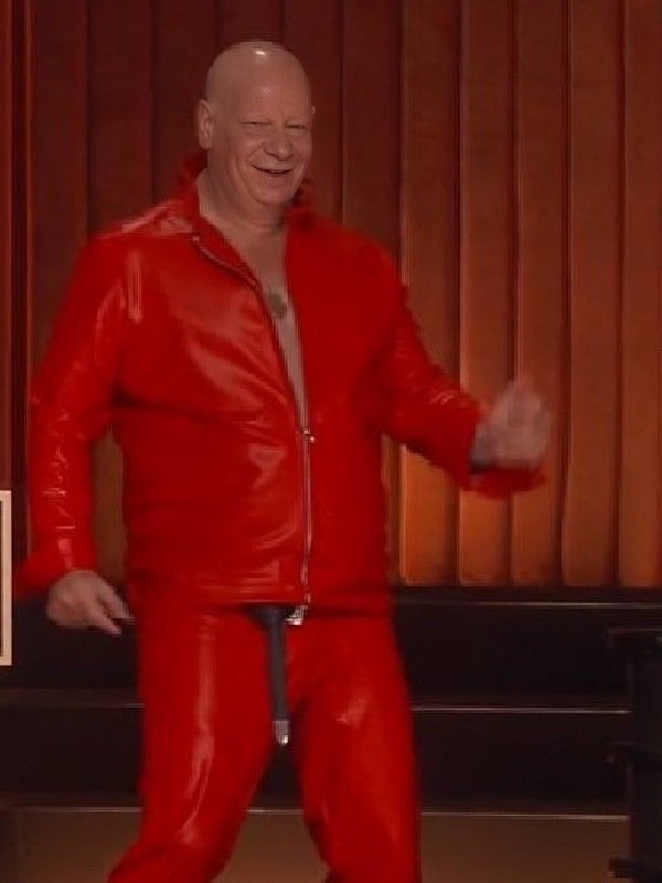 The Roast of Kevin Hart 2026 Jeff Ross Red Leather Jacket
