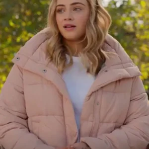 After Movie Josephine Langford Pink Puffer Jacket
