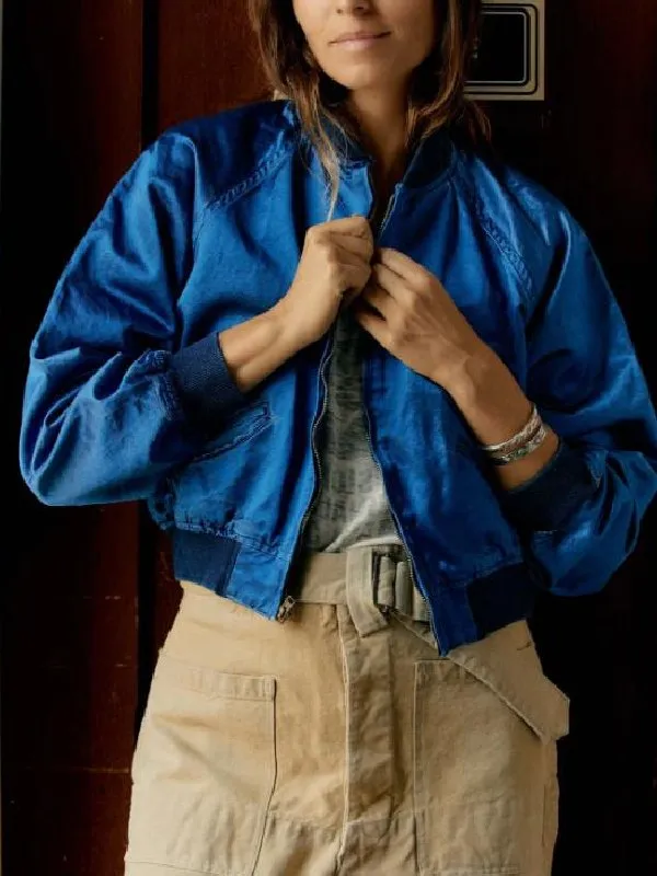 The Four Seasons S03 Anne Blue Bomber Jacket