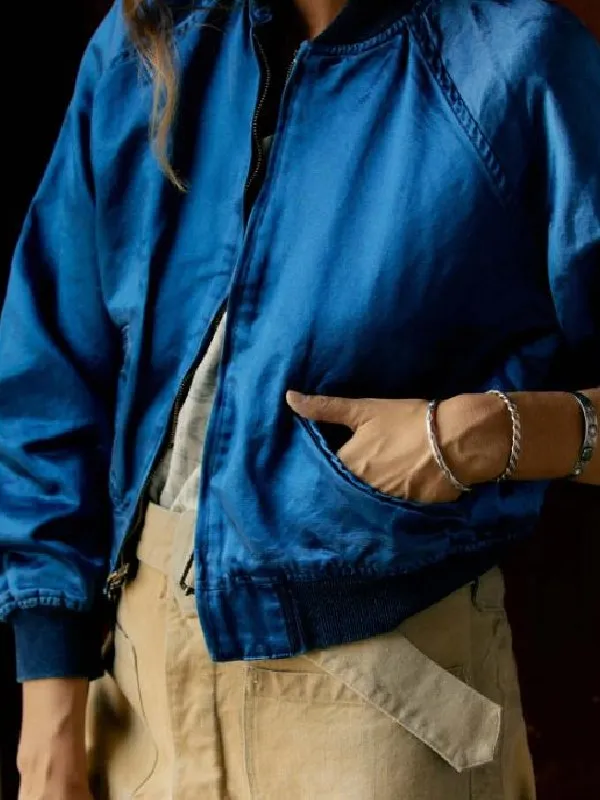 The Four Seasons S03 Anne Blue Bomber Jacket - Image 2