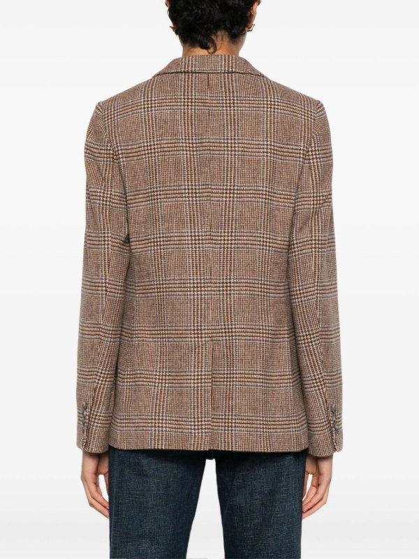 Dutton Ranch 2026 Kelly Reilly Brown Checkered Blazer - Image 2