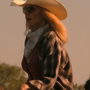 Dutton Ranch 2026 Kelly Reilly Oversize Plaid Shirt