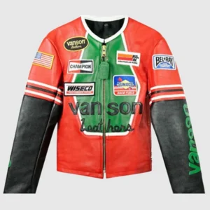 Eladio Carrion JDM Vanson Leather Racing Moto Jacket