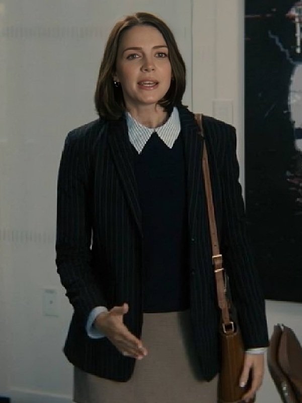 Not Suitable for Work 2026 Ella Hunt Pinstripe Blazer - Image 2