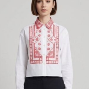 Emily in Paris S6 Lily Collins Embroidered Shirt