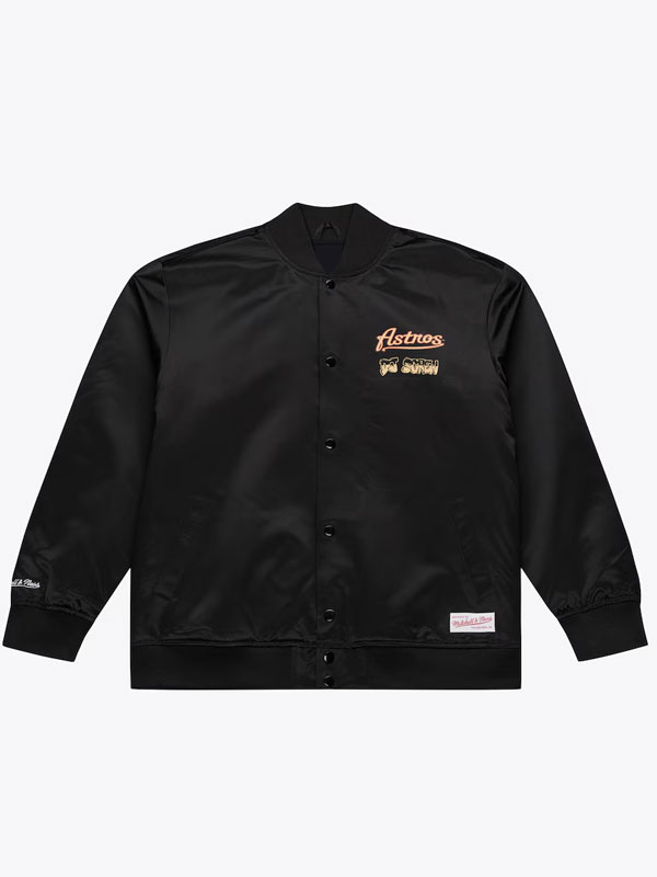 Houston Astros x DJ Screw Black Bomber Jacket