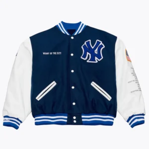 Jay-Z The Blueprint x New York Yankees Blue Varsity Jacket