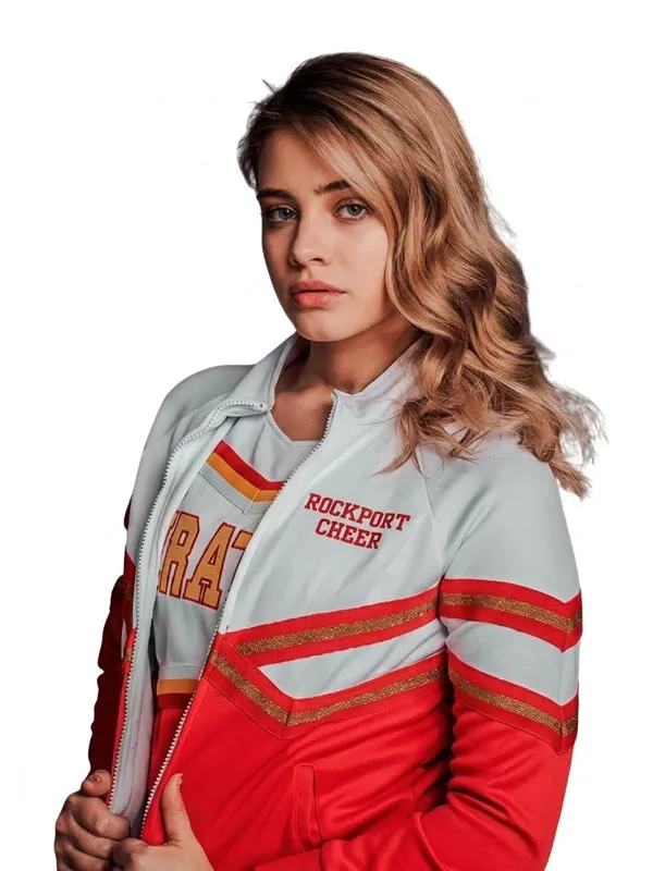 After Josephine Langford Pirates Cheerleader Bomber Jacket - Image 2