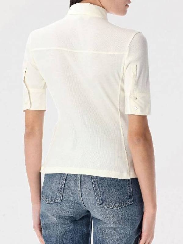 Little Brother 2026 Michelle Monaghan White Polo Shirt