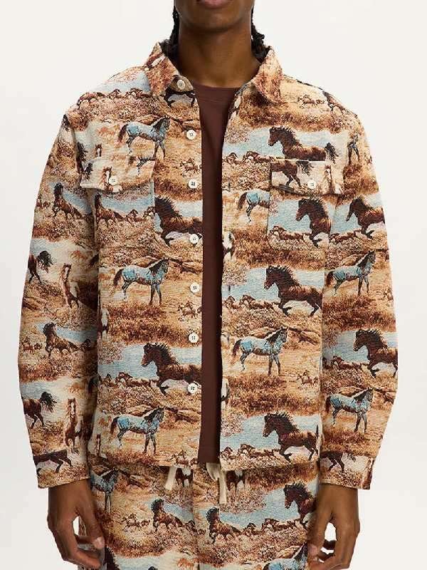 Off Campus 2026 Miles Riley Horse Print Jacket - Image 2