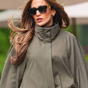 NYC 2026 Jennifer Lopez Sage Green Jacket