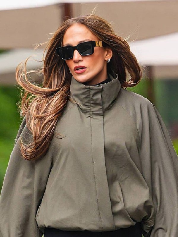 NYC 2026 Jennifer Lopez Sage Green Jacket