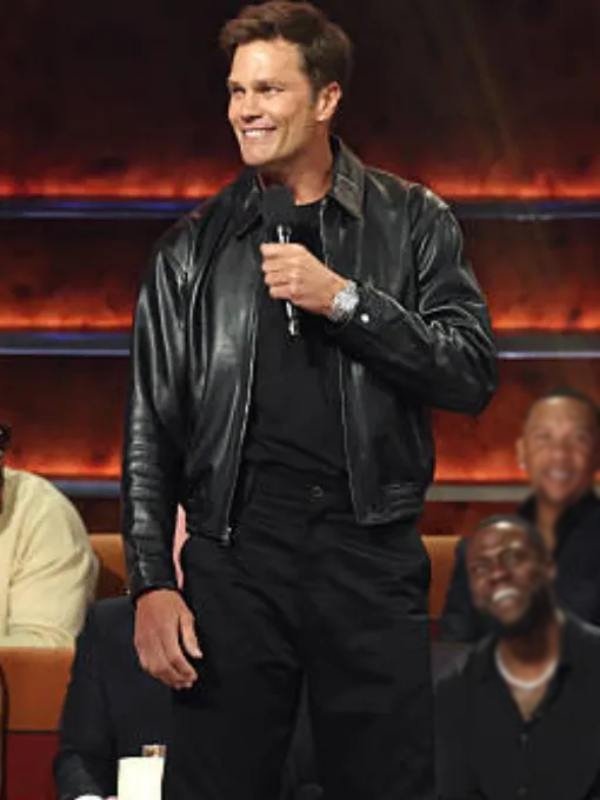 The Roast of Kevin Hart Tom Brady Leather Jacket - Image 2