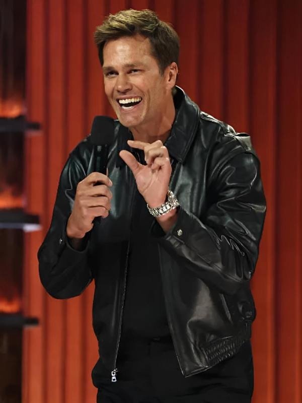 The Roast of Kevin Hart Tom Brady Leather Jacket - Image 5