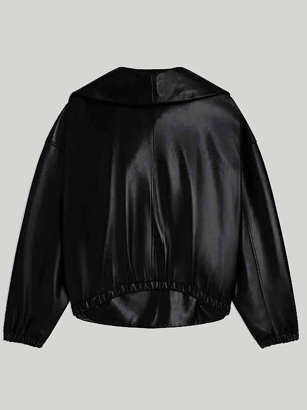 NYC 2026 Teyana Taylor Black Leather Jacket - Image 2