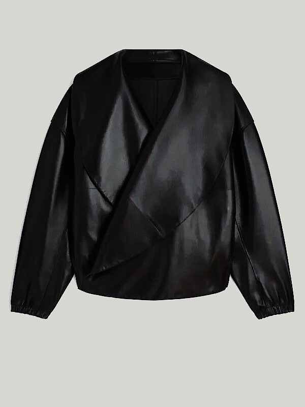 NYC 2026 Teyana Taylor Black Leather Jacket