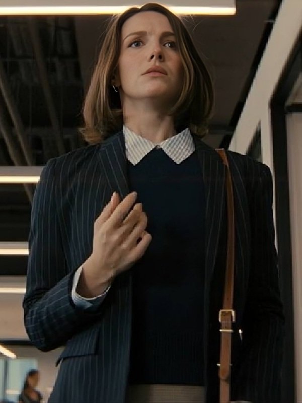 Not Suitable for Work 2026 Ella Hunt Pinstripe Blazer