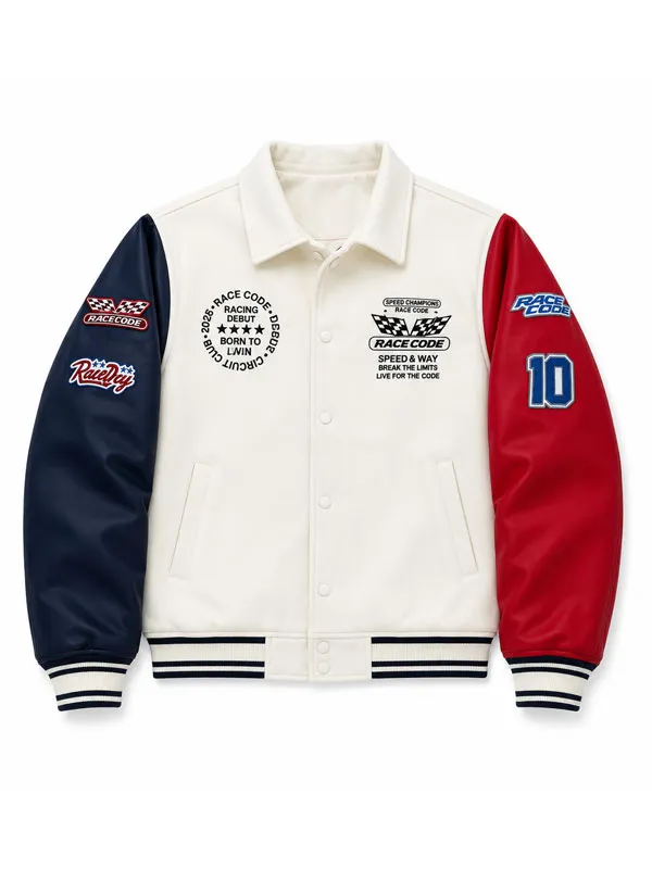 Race Code Speedway Wool Varsity Jacket