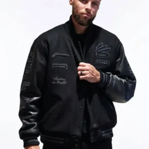 Stephen Curry Li-Ning Black Varsity jacket