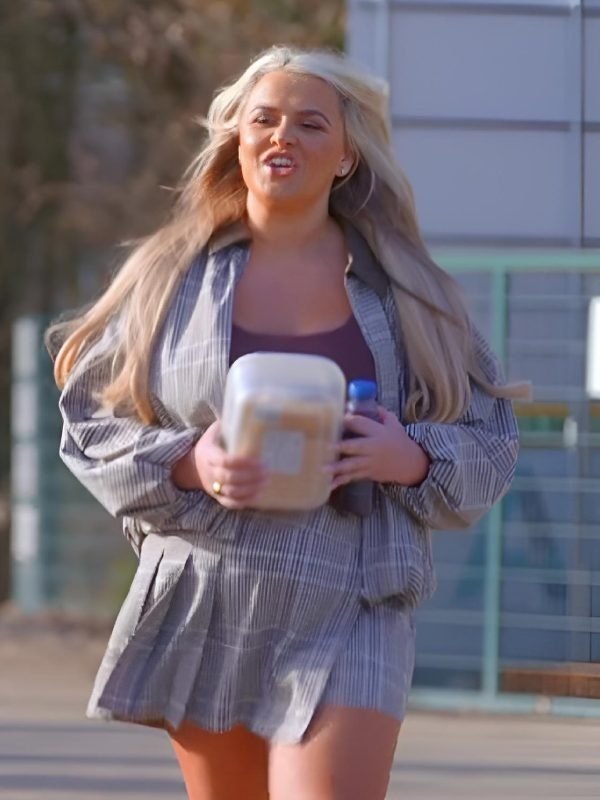 TOWIE S36 Saffron Lempriere Check Bomber Jacket