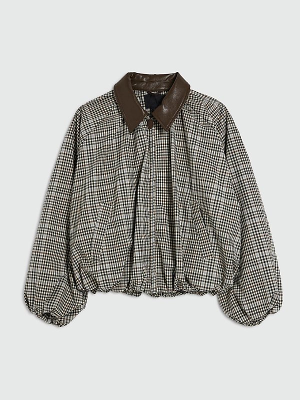 TOWIE S36 Saffron Lempriere Check Bomber Jacket - Image 2