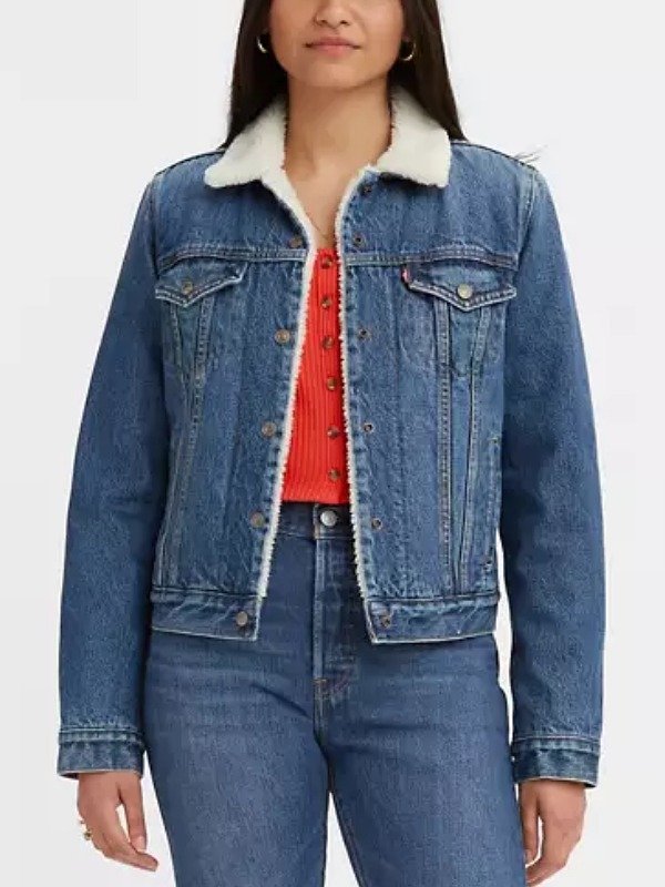 Rock the Block S7 Mina Starsiak Sherpa Trucker Jacket - Image 2