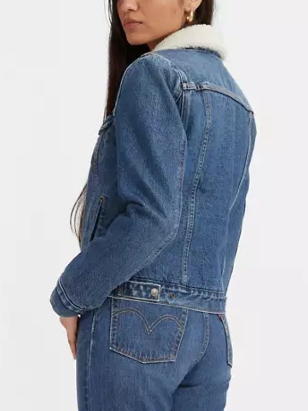 Rock the Block S7 Mina Starsiak Sherpa Trucker Jacket