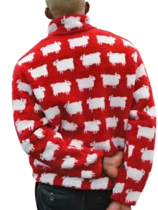 The Traitors S4 Colton Underwood Sheep Red Jacket - Image 2