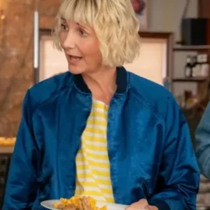 The Four Seasons S03 Anne Blue Bomber Jacket