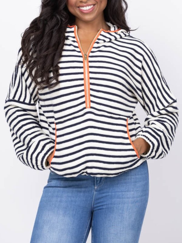 The Four Seasons S2 Tina Fey Striped Hoodie