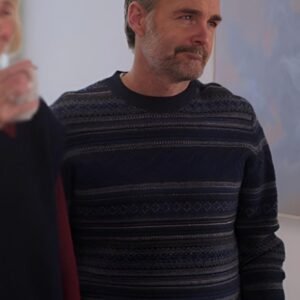 The Four Seasons S2 Will Forte Fair Isle Crewneck Sweater