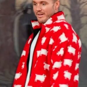 The Traitors S4 Colton Underwood Sheep Red Jacket